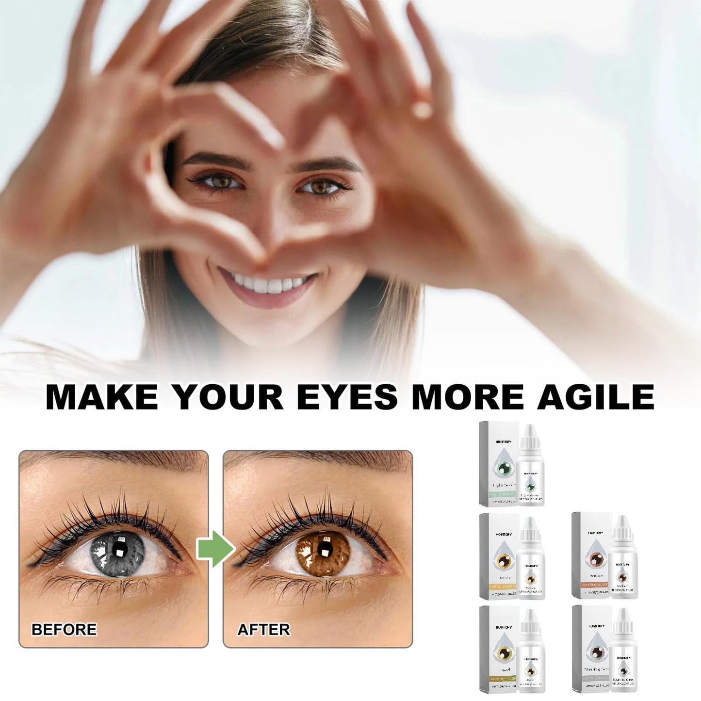 Contact lens care Colored eye drops