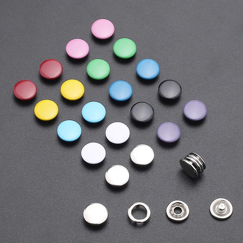 Colored Five-pronged Snap Fasteners