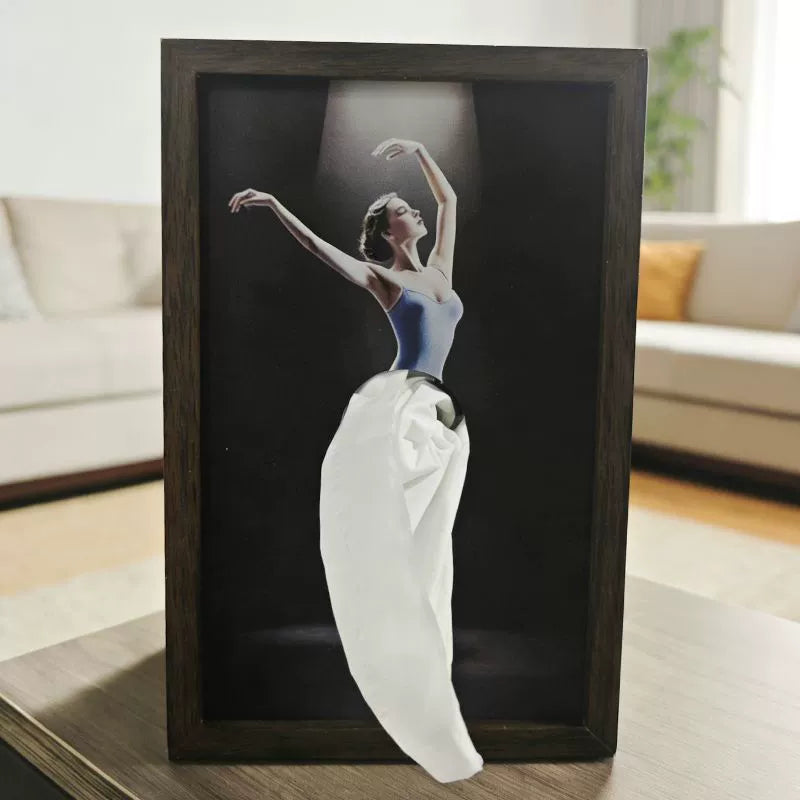 Ballet Dancer Tissue Box with Light