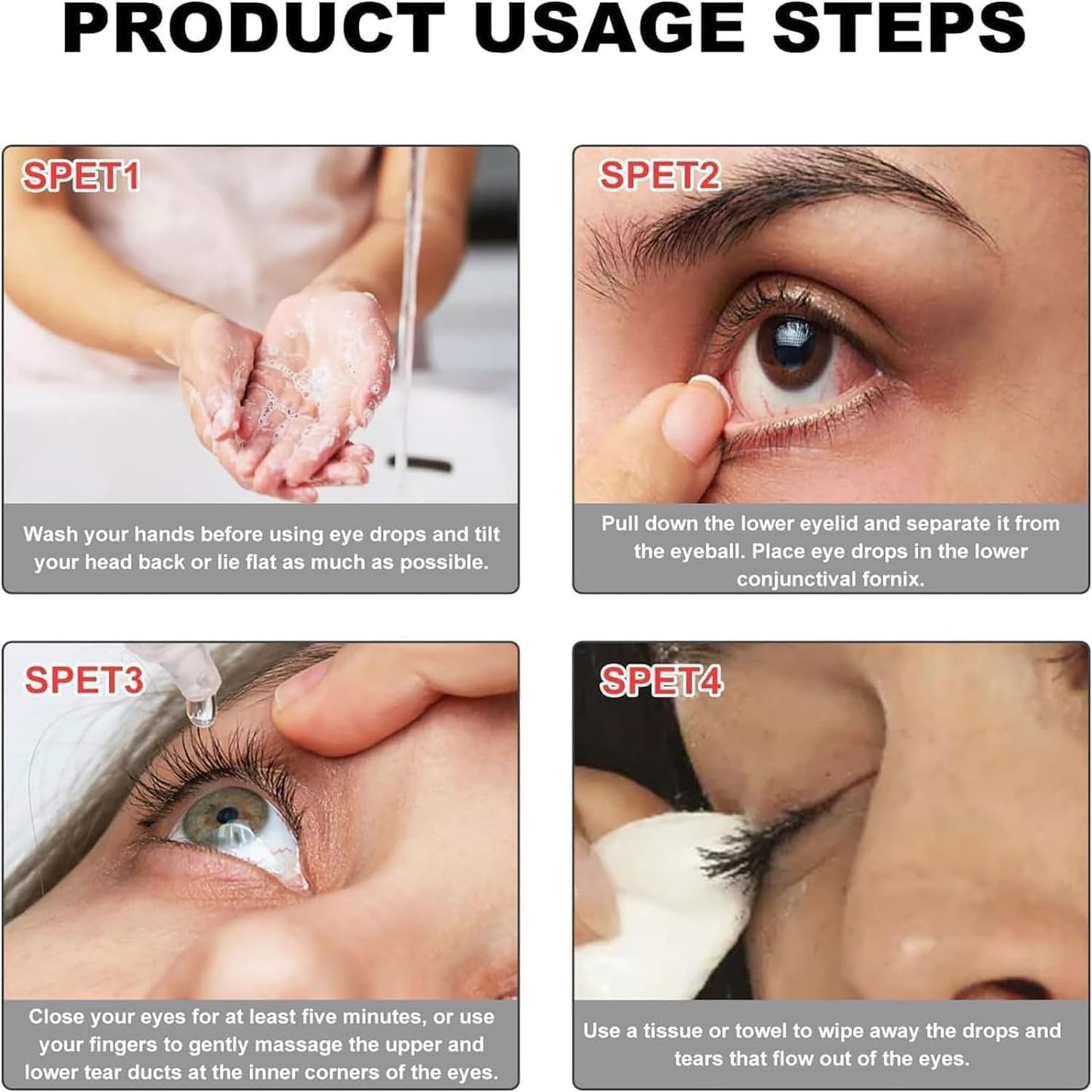Contact lens care Colored eye drops
