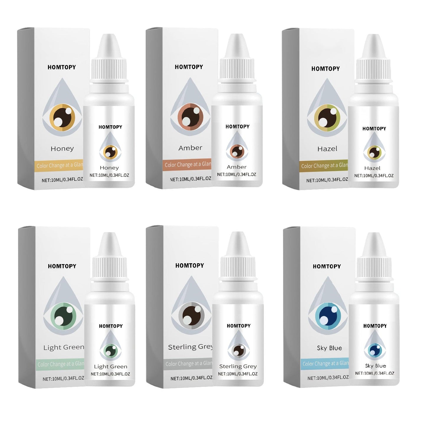 Contact lens care Colored eye drops