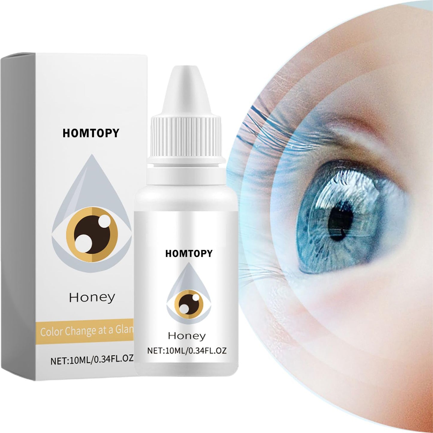 Contact lens care Colored eye drops