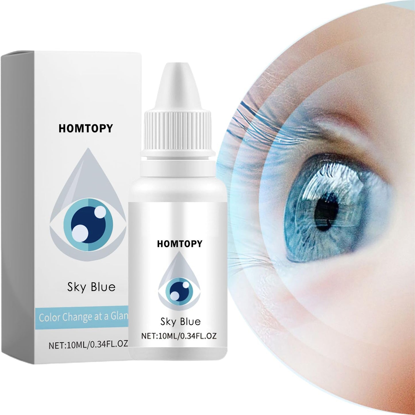 Contact lens care Colored eye drops