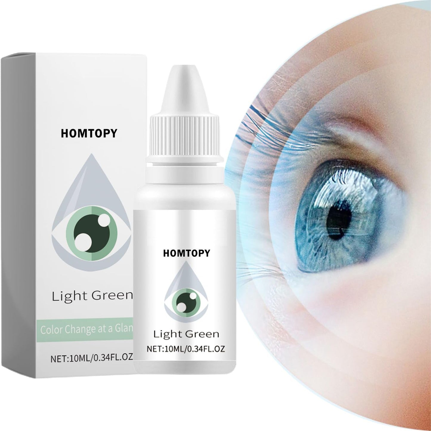 Contact lens care Colored eye drops