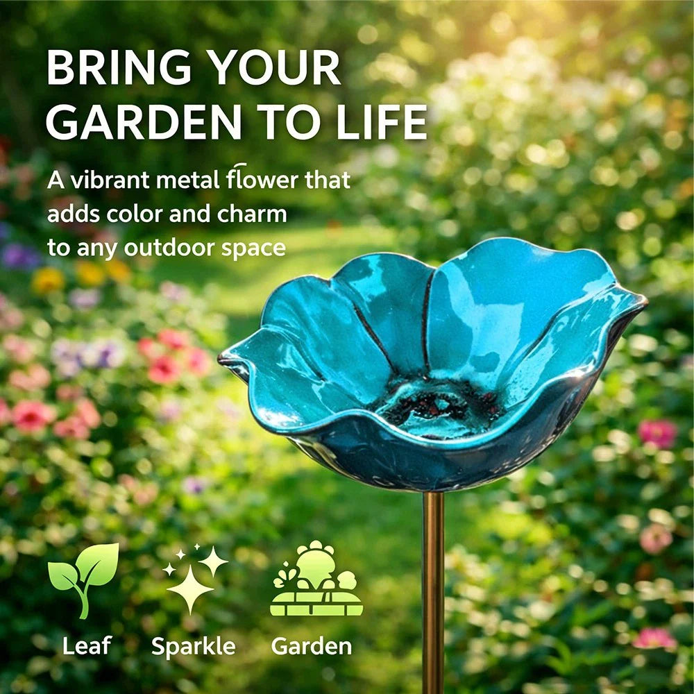 💖🎁2026 Mother's Day Gifts --🎁Handmade Metal Flower Garden Stake🐦
