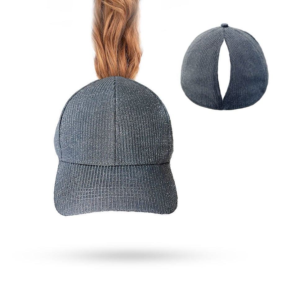 Ponytail Baseball Cap with Magnetic Closure