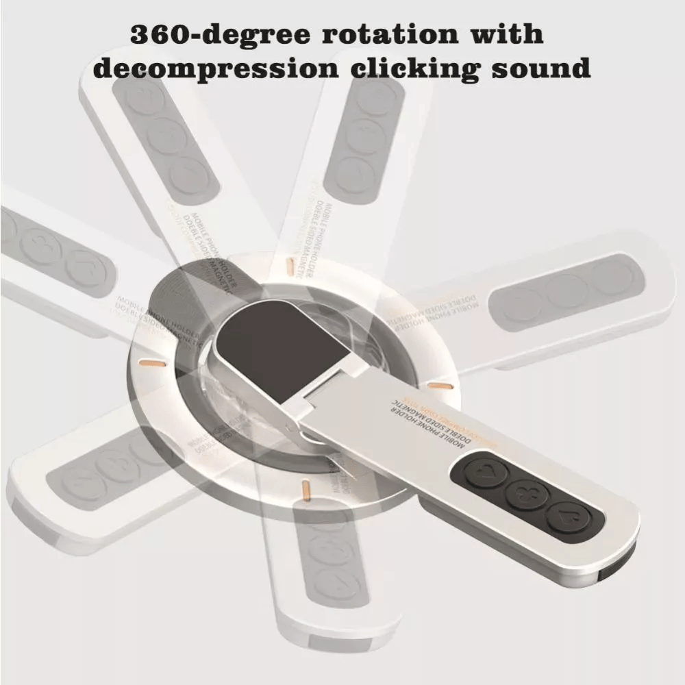 Double-Sided Magnetic Suction Decompression Ring Mobile Phone Bracket