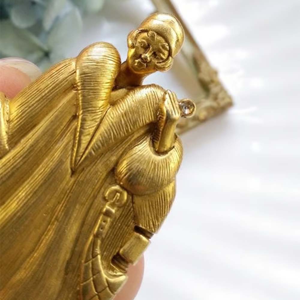 🔥Hot Sale SALE - 💃Vintage 1920s Flapper Girl Movable Figural Brooch