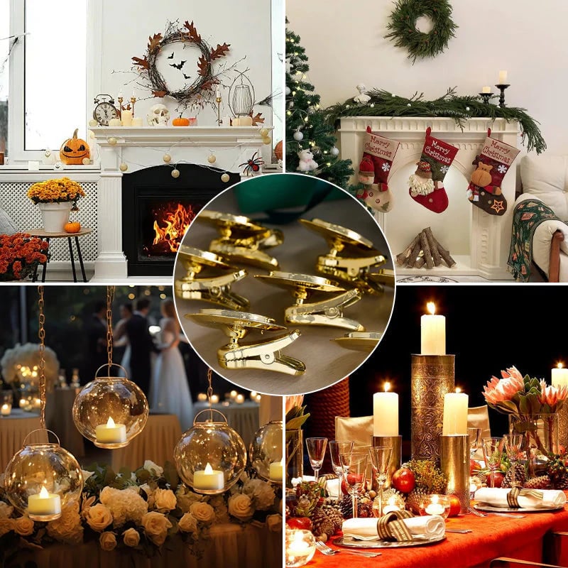 🔥LED Festival Clip Candle in Cone Shape