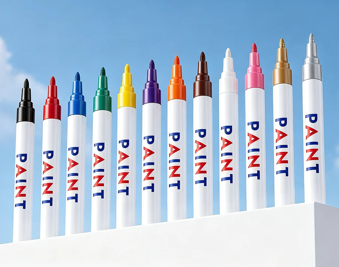✏️🔧 50% OFF! Oil-Based Waterproof Tire Marker Pen – 12 vibrant colors, waterproof & fade‑resistant. Perfect for tires, metal, glass & DIY crafts – bold marks that last! 🎨🚗