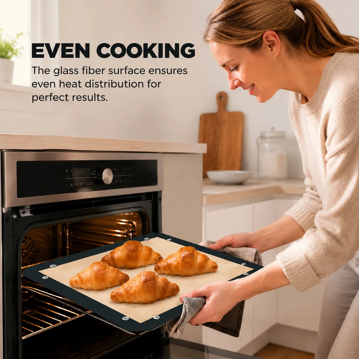 🍗 Spill-proof baking mat with press studs