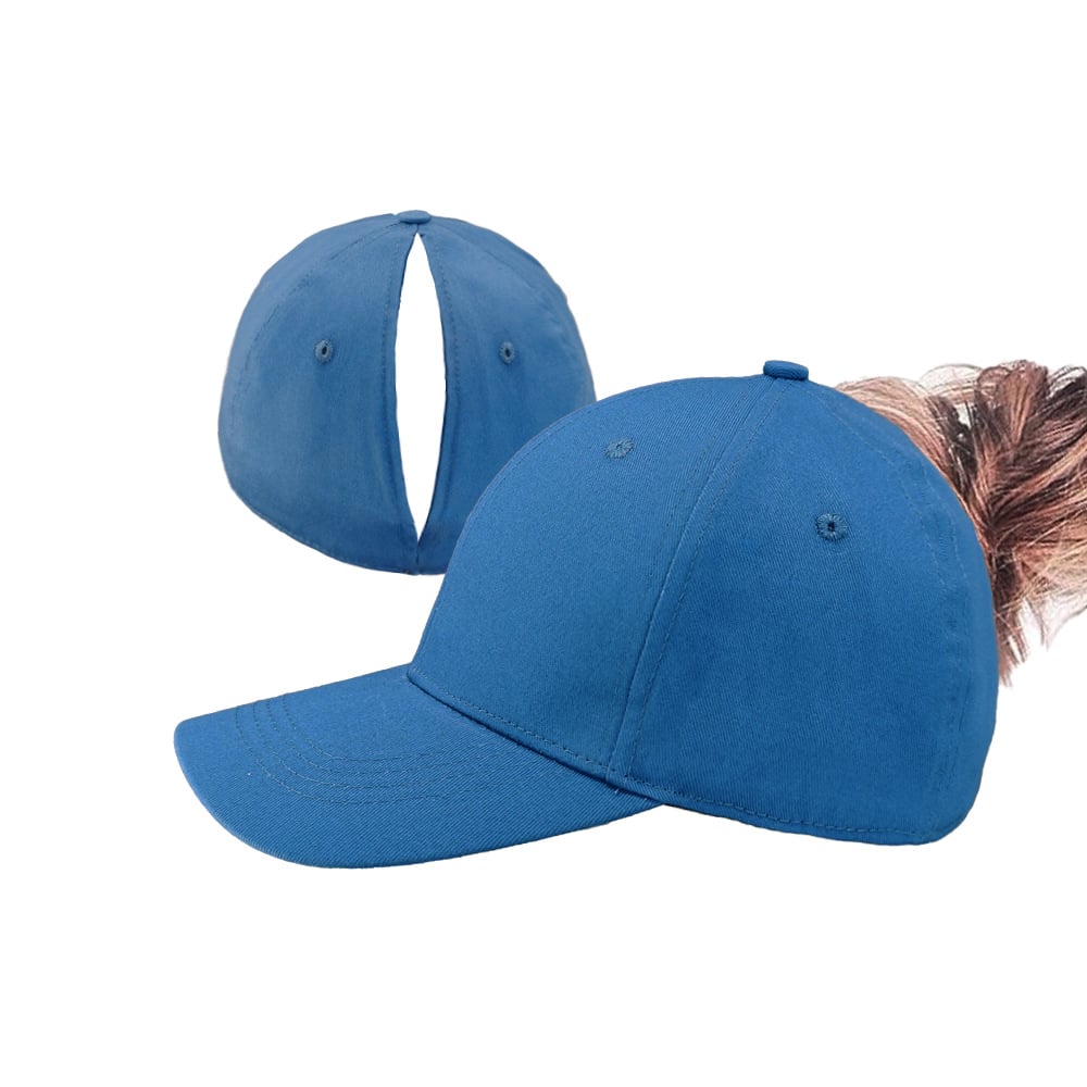 Ponytail Baseball Cap with Magnetic Closure