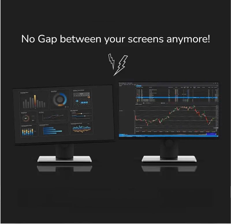 🖥️ Seamless Dual-Monitor Alignment Kit | Magnetic Connection & Posture Support : Ideal for Pro Gamers & Home Office Setups 🚀