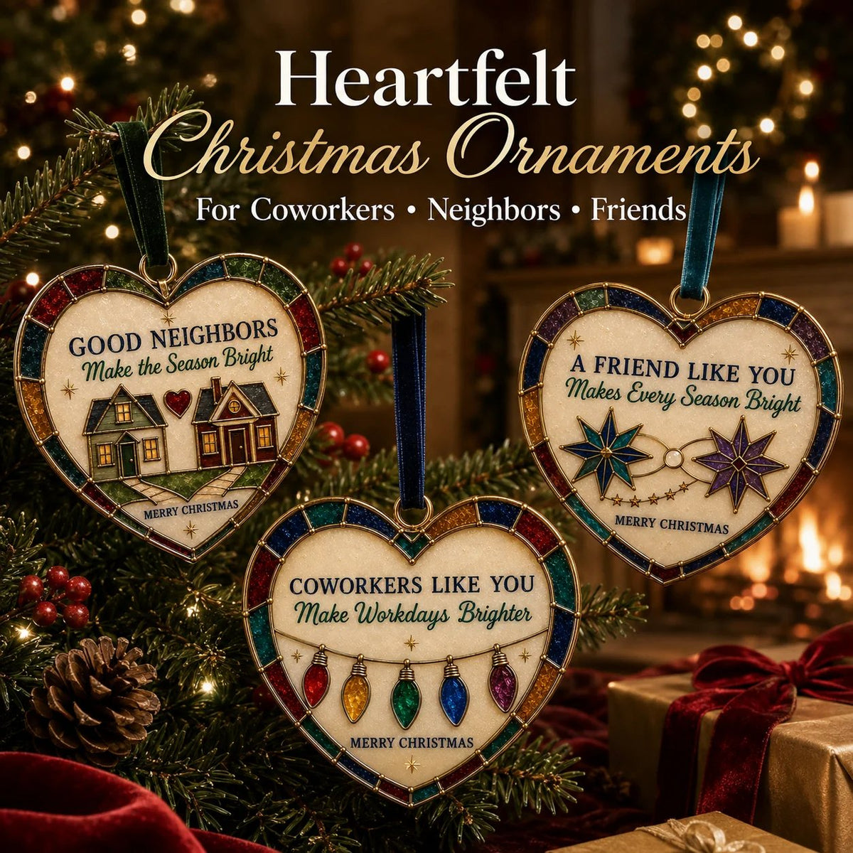 ❤️ Christmas Heart Ornament Collection 🎄