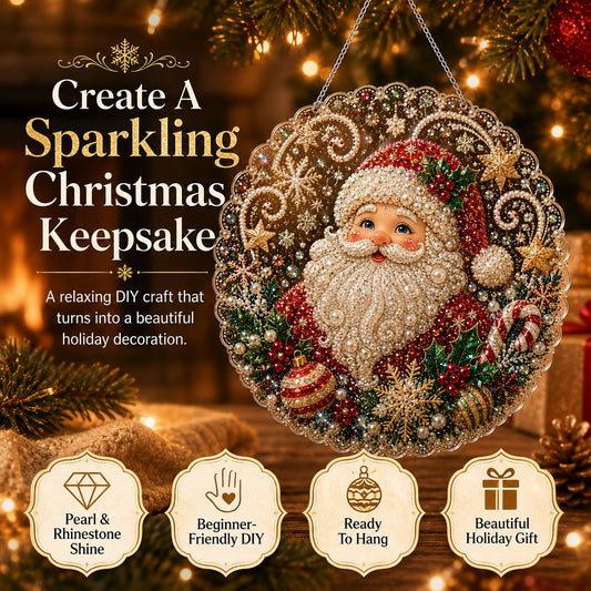 🎄Christmas Pearl Diamond Art Hanging Ornament Kit 🎅💎
