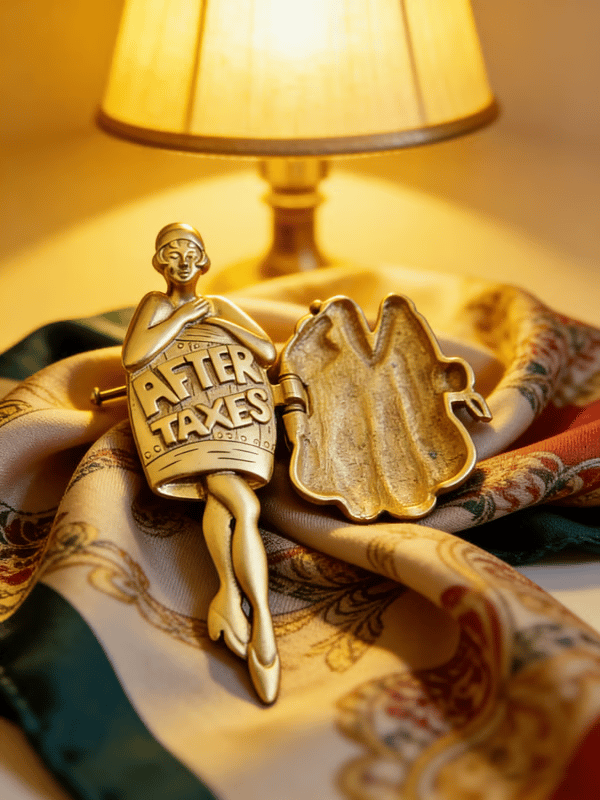 🔥Hot Sale SALE - 💃Vintage 1920s Flapper Girl Movable Figural Brooch