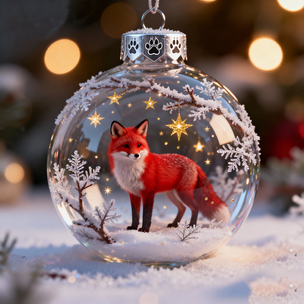 🔥2026 Wildlife Wonders Crystal glass ornament (3D)
