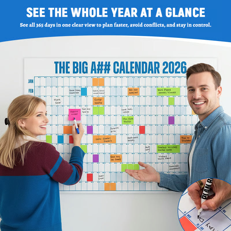 🔥New Year Sale 50% Off🔥The Big A Calendar 2026 - Design Your Amazing 2026!