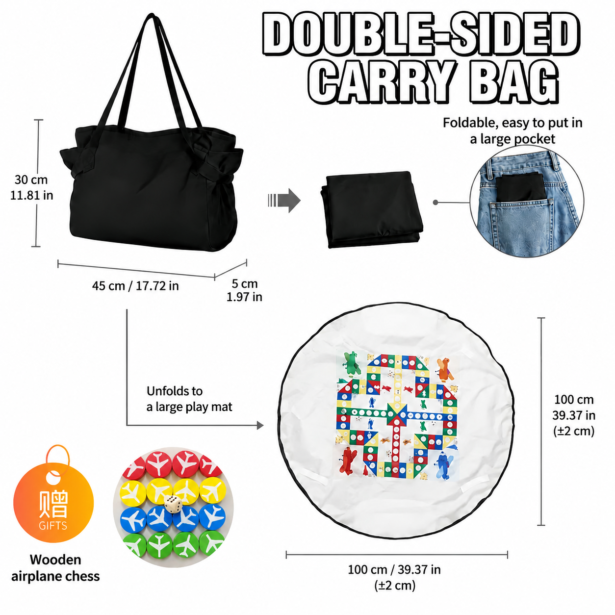 Large-capacity travel and camping storage bag, shoulder bag and crossbody bag