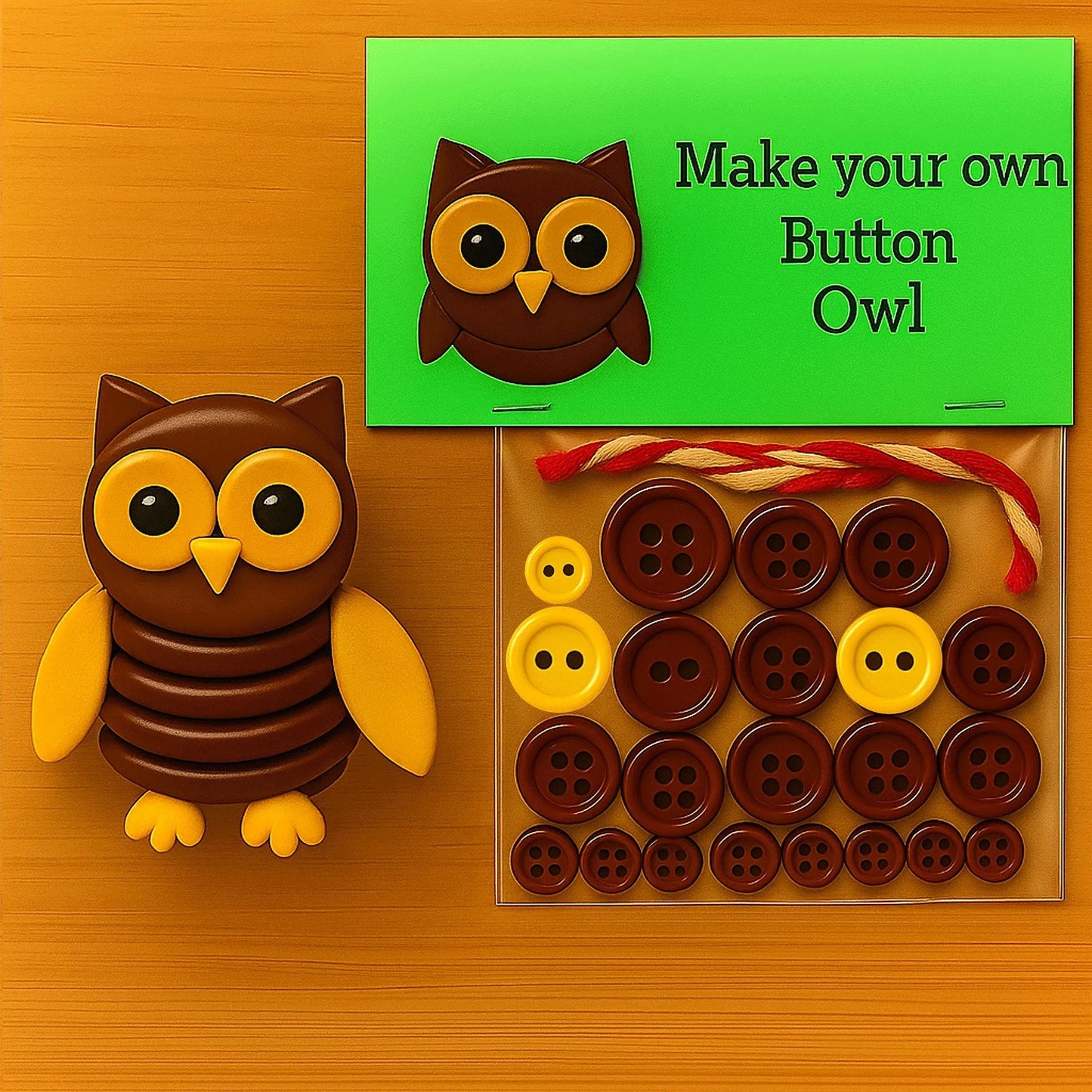 🔥50% OFF - DIY Button Highland Animal Cow Craft Kit