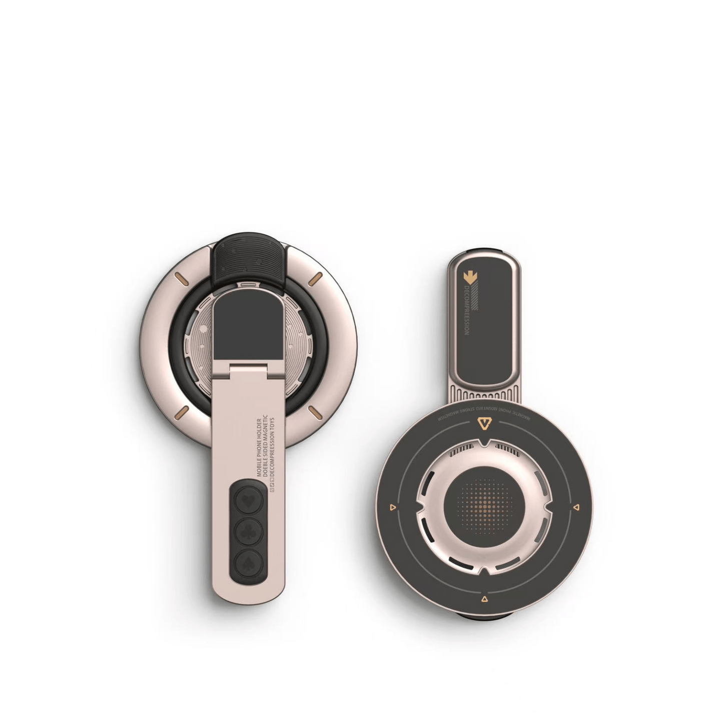 Double-Sided Magnetic Suction Decompression Ring Mobile Phone Bracket