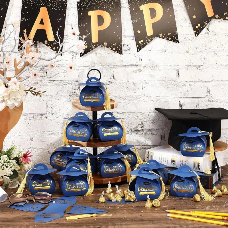 🔥Hot Sale 49% OFF🔥30 Pcs Mini Graduation Cap Candy Cards