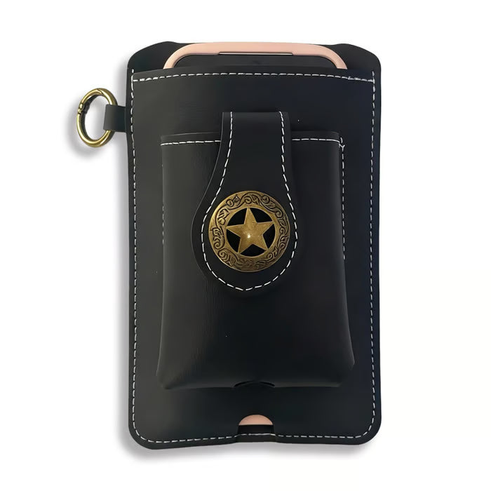 Vintage Cowhide Leather Waist Bag