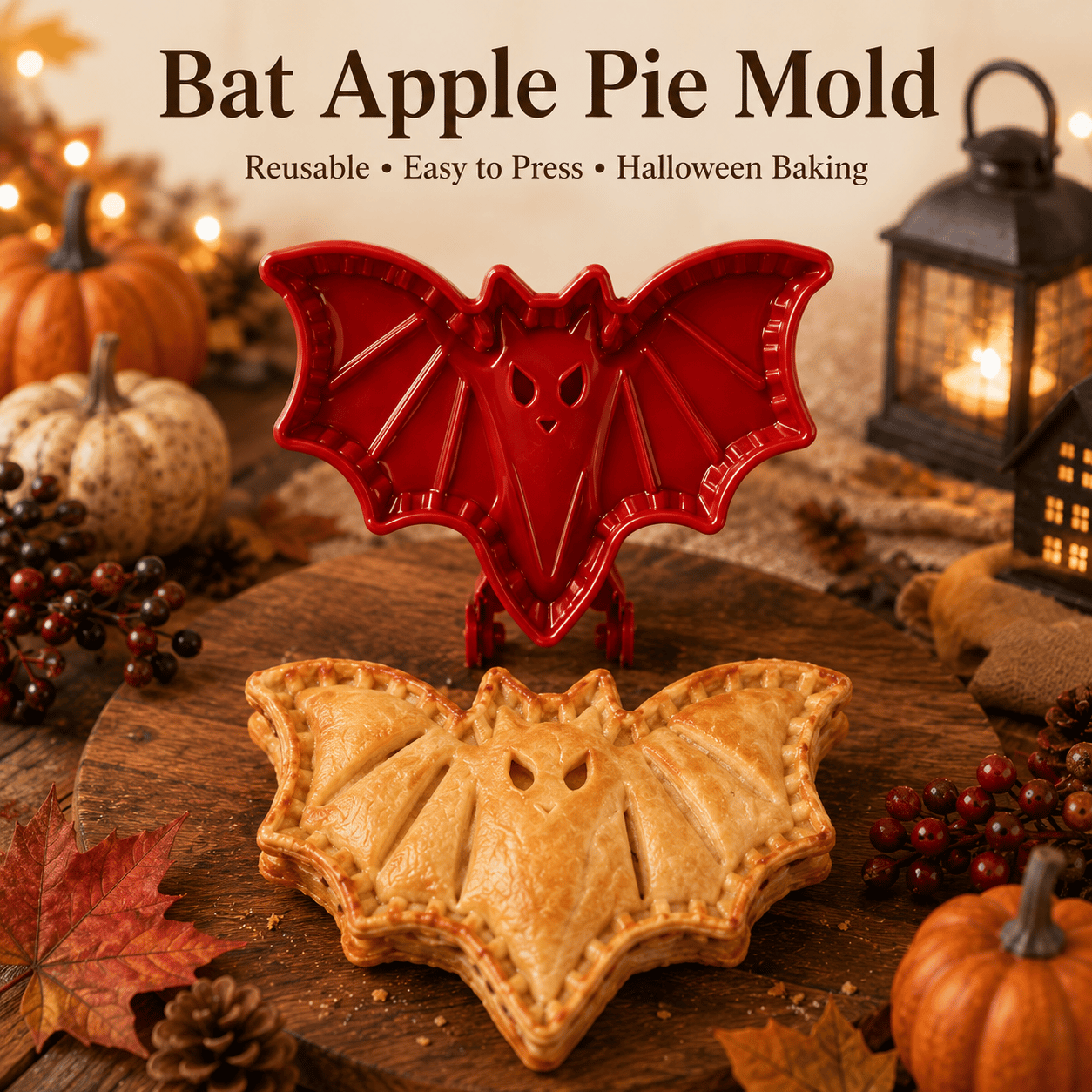 🎃 8-Piece Halloween Mini Hand Pie Mold Set