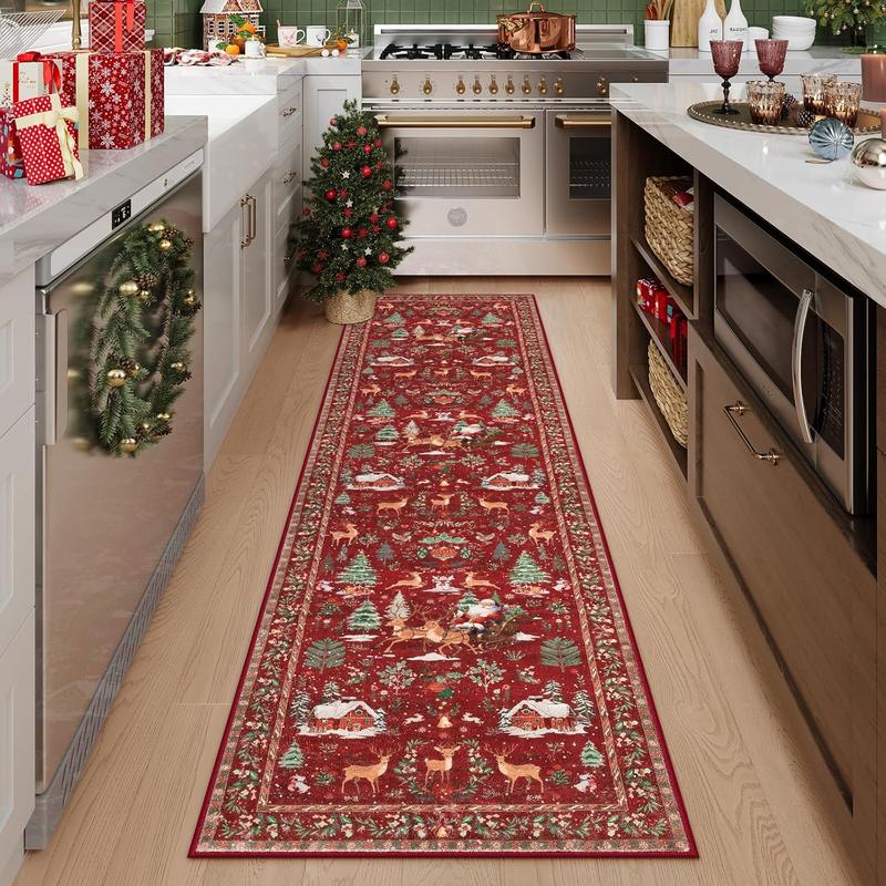 🦌Christmas Deer Santa Rug