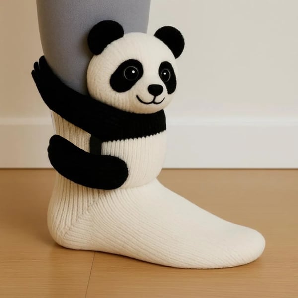 Cozy 3D Knit Animal Socks