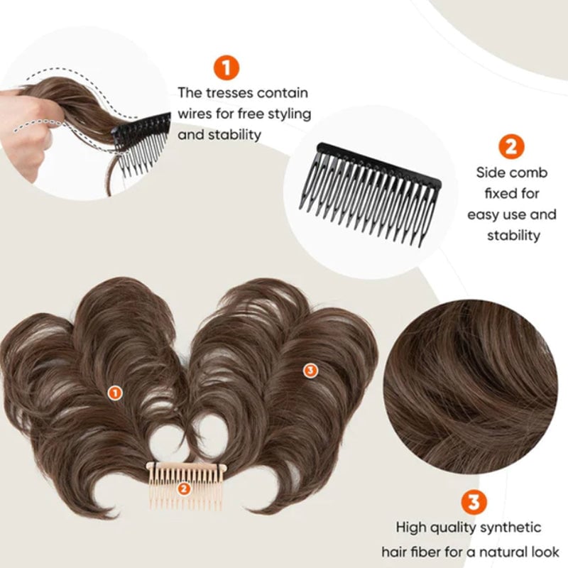 🥰The best side comb clip in hair accessories-wig✨