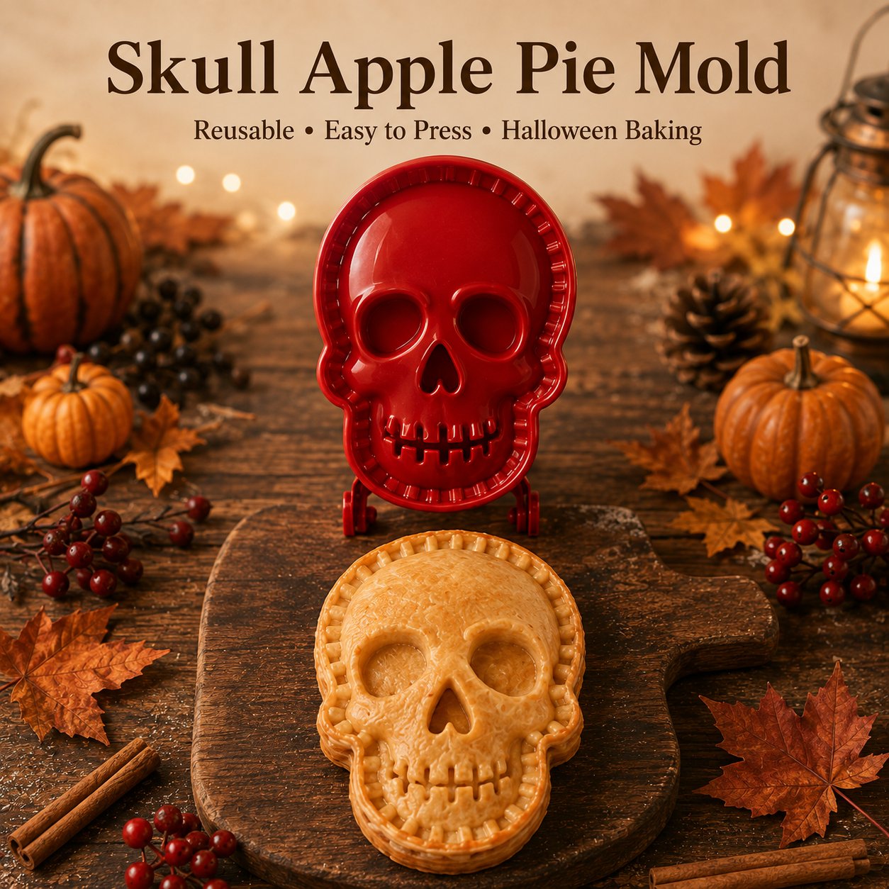 🎃 8-Piece Halloween Mini Hand Pie Mold Set