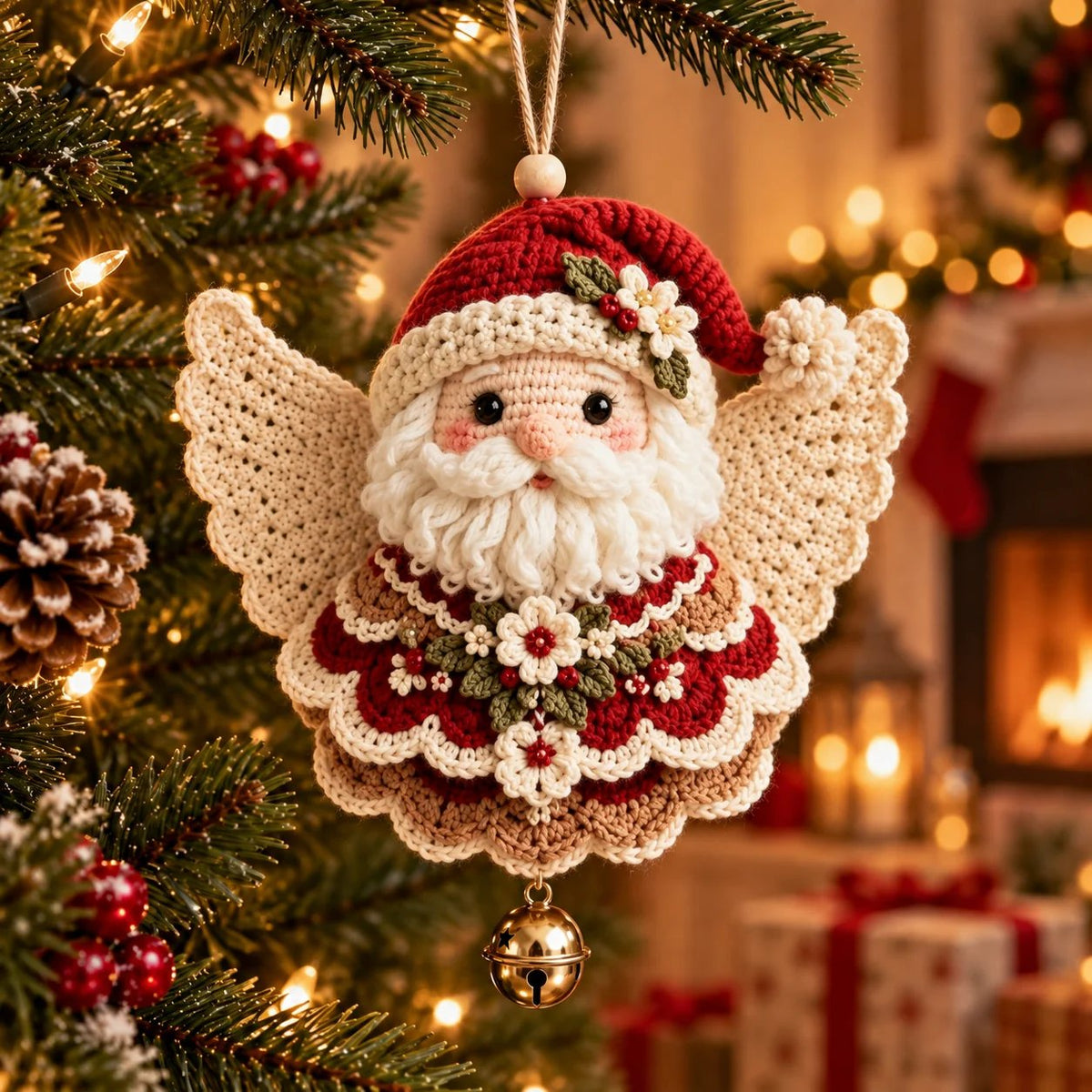 🎄 DIY kit for a crocheted Christmas angel ornament – Make it yourself, hang it up, and cherish it✨