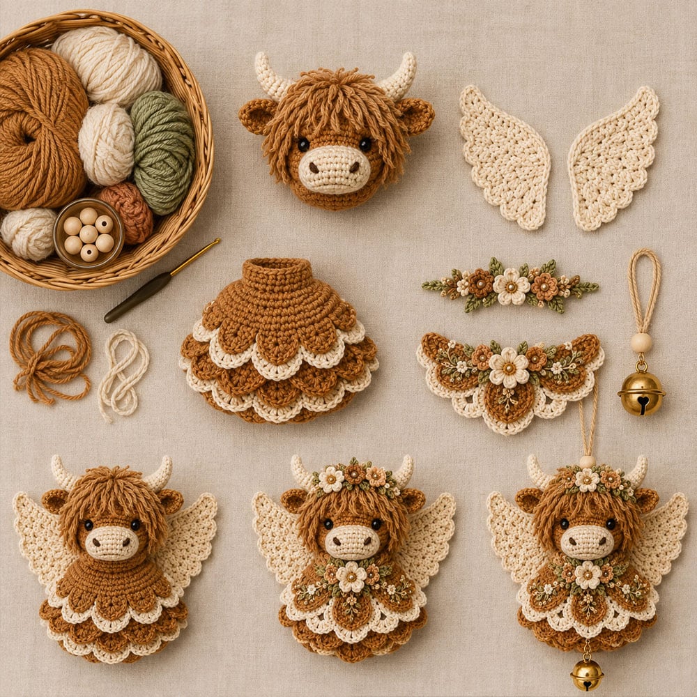 🔥Animal Angel Crochet Ornament DIY Kit