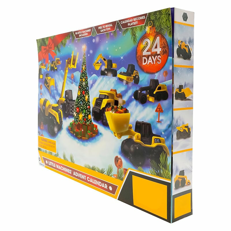24-day Christmas countdown calendar with construction truck