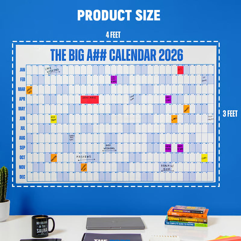 🔥New Year Sale 50% Off🔥The Big A Calendar 2026 - Design Your Amazing 2026!