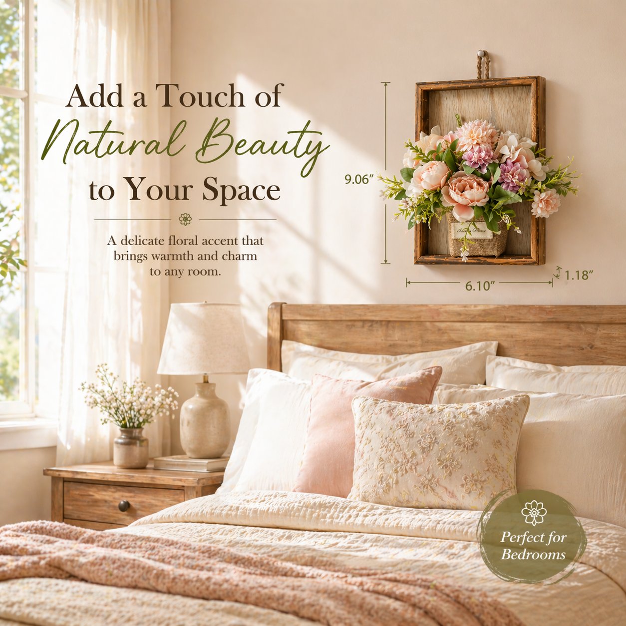 Eternal Bloom: The Rustic Floral Wall Gallery