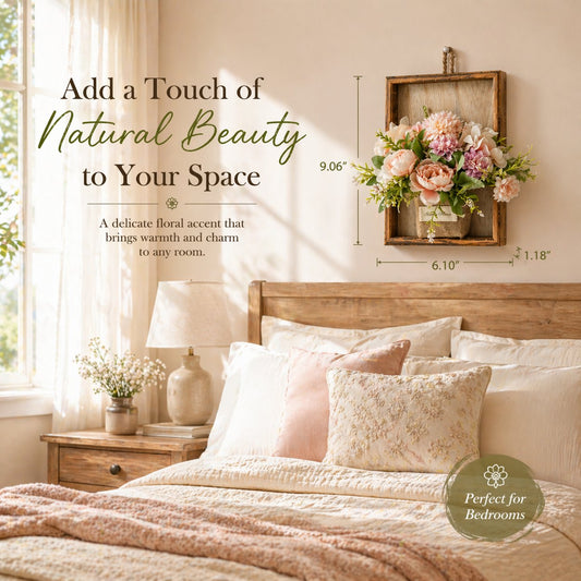 Eternal Bloom: The Rustic Floral Wall Gallery