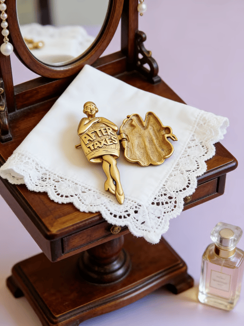 🔥Hot Sale SALE - 💃Vintage 1920s Flapper Girl Movable Figural Brooch