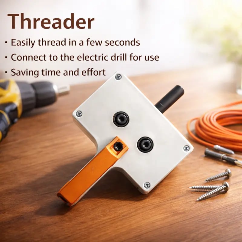 ⚡🛠️ Effortless Cable Pulling Tool for Drill – Smooth Wire Feeding Through Pipes & Tight Spaces 💪🔌