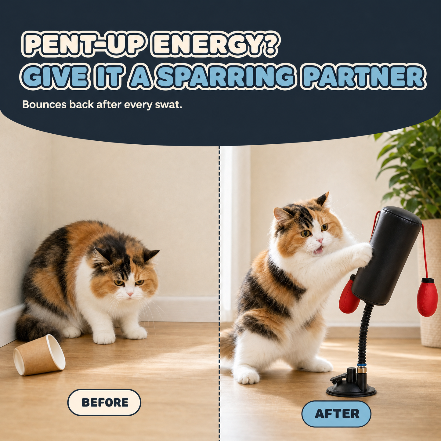 Pent-up energy? Give it a Sparring Partner — before and after
