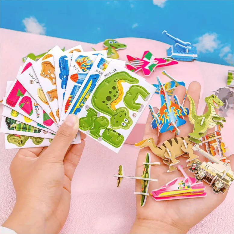 🔥Edukacyjna trójwymiarowa układanka z kreskówką