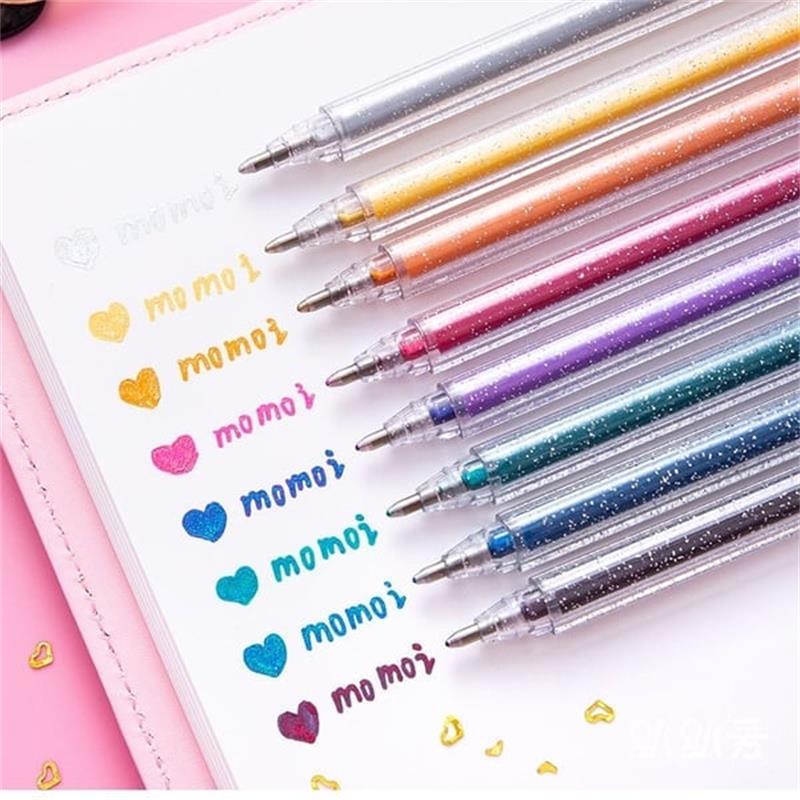 💥Last Day! Buy 2 Get 1 Free – Sparkle Glitter Gel Pen Set (8/12/18pcs), Smooth & Smudge-Resistant, Eco Glitter, Ideal for All Ages – Grab Now!