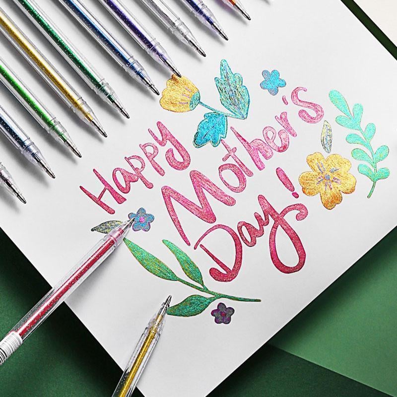 💥Last Day! Buy 2 Get 1 Free – Sparkle Glitter Gel Pen Set (8/12/18pcs), Smooth & Smudge-Resistant, Eco Glitter, Ideal for All Ages – Grab Now!
