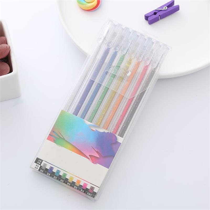💥Last Day! Buy 2 Get 1 Free – Sparkle Glitter Gel Pen Set (8/12/18pcs), Smooth & Smudge-Resistant, Eco Glitter, Ideal for All Ages – Grab Now!