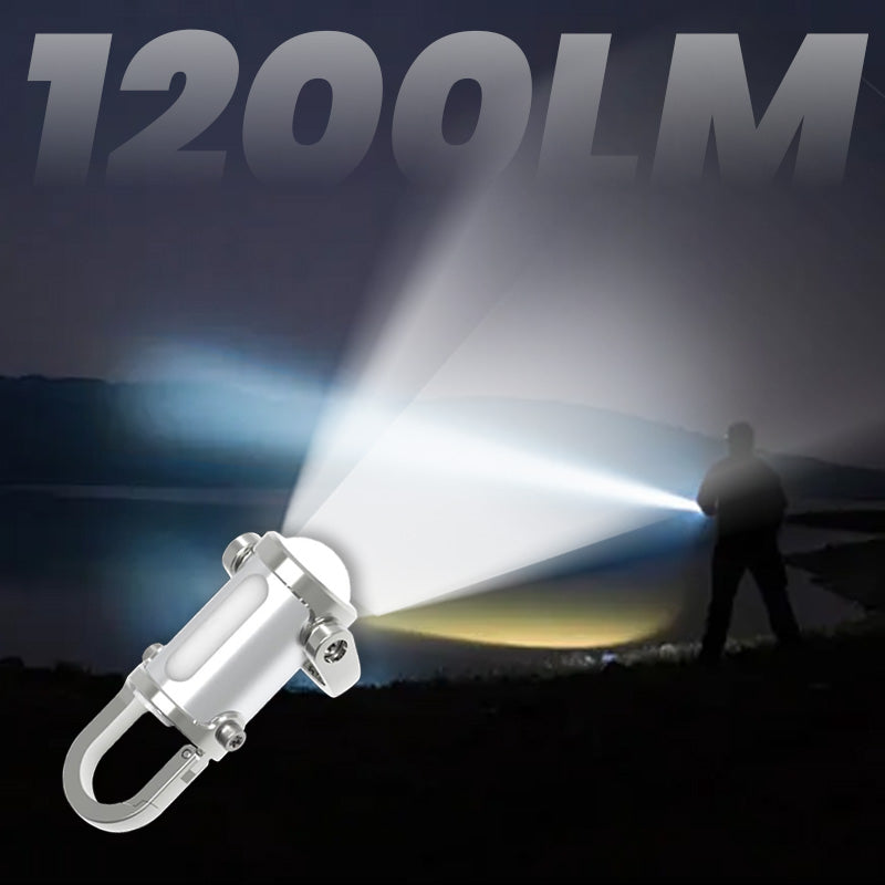 🔥1200LM Super Bright Mini Keychain Flashlight