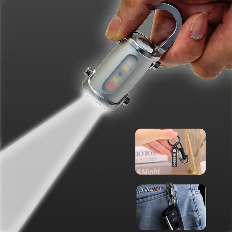 🔥1200LM Super Bright Mini Keychain Flashlight