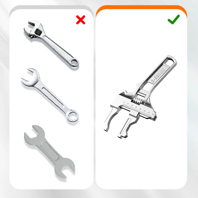 ⏳Ograniczona czasowo zniżka 50%💥Klucz do zlewu dwustronny z rozwarciem szczęk 6–68 mm