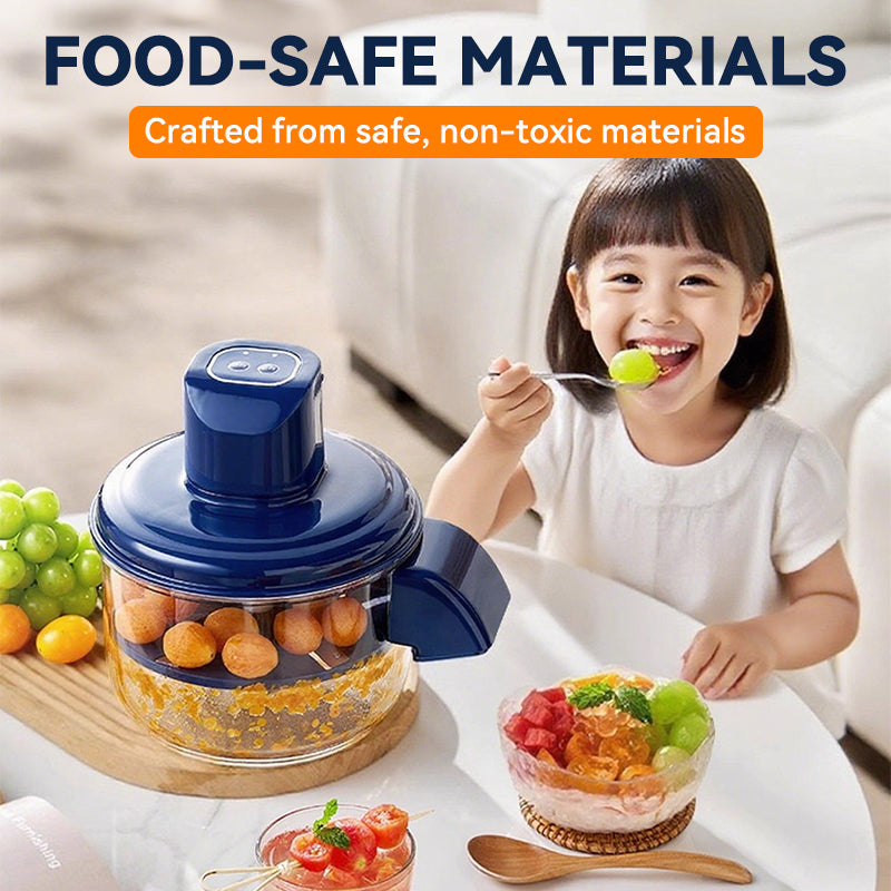 Electric peeler: Peel fruit and vegetables effortlessly in seconds – no sticking, no effort!