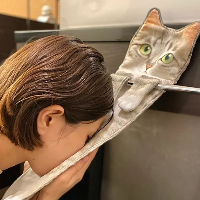 ✨😺Śliczny ręcznik z kotkiem🐾